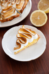 Wall Mural - Sweet and sour lemon meringue tart