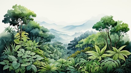 Wall Mural - wonderful backgrounds of tropical forests.