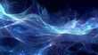 Holographic Particle Network abstract background