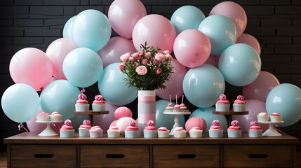 baby shower gender reveal party decoration