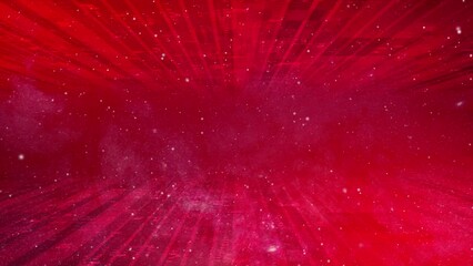 Abstract 3d technology futuristic concept background. Motion of digital data flow Red color background