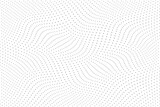 Fototapeta Przestrzenne - abstract creative polka dot wave pattern vector.