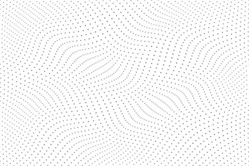 Wall Mural - abstract creative polka dot wave pattern vector.