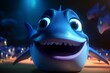 © Nova - An endearing animated shark: heartwarming and adorable. Generative AI