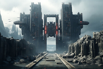 Poster - A Cyber Fortress with a Drawbridge and Digital Moat