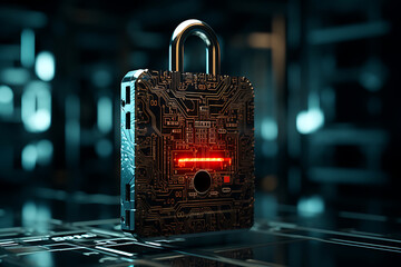 Poster - Cracking the Code: A Digital Lock Being Hacked