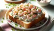 Shrimp Salad Open-Faced Sandwich