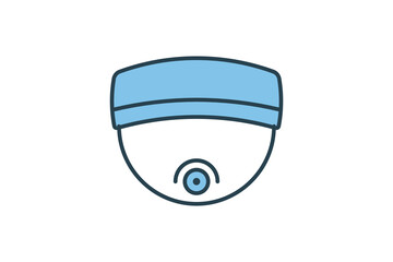 Fototapete - surveillance Icon. Icon related to Identity. Suitable for web site design, app, UI, user interfaces. Flat line icon style. Simple vector design editable