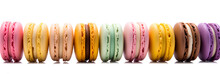 Macarons Isolated On A Transparent Background, Generative AI