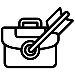 Poster - Job Target Outline Icon