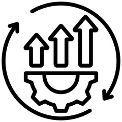 Poster - Continuous Improvement Outline Icon