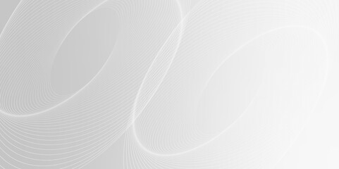 Fototapete - Gray and white abstract background with flowing particles. Digital future technology concept.	