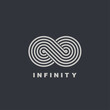 infinity symbol vector graphic design