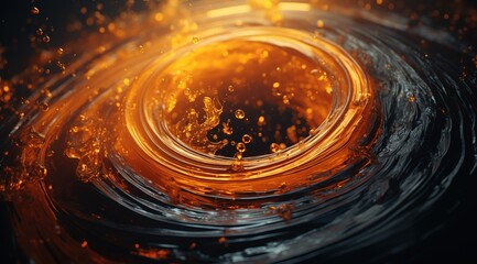 Poster - orange black abstract texture background