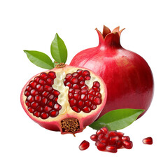 Poster - pomegranate isolated on transparent background