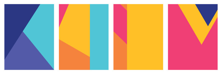 Modern abstract covers set. Geometric background. Vector illustration, eps 10.