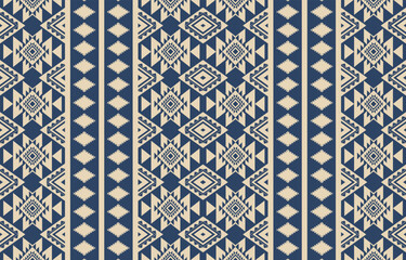 Naklejka na meble Ethnic abstract ikat art. Aztec ornament print. geometric ethnic pattern seamless  color oriental.  Design for background ,curtain, carpet, wallpaper, clothing, wrapping, Batik, vector illustration.