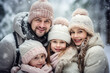 © Vodkaz - happy family on winter holidays