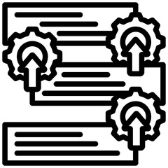 Poster - Prioritize Outline Icon