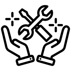 Poster - Maintenance Outline Icon