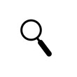 Magnifying glass icon isolated on white background. Illustration design. 