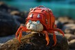 Whimsical Crab Stroll: The Globetrotting Explorer