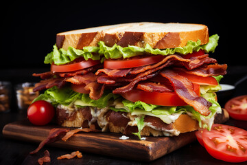 Wall Mural - Delicious and savory BLT sandwich