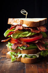 Wall Mural - Delicious and savory BLT sandwich