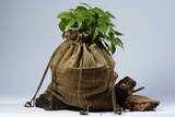 Fototapeta  - Eco-friendly sack. Generative AI