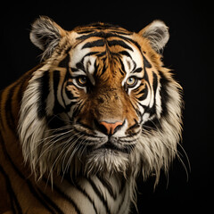 Poster - white tiger portrait