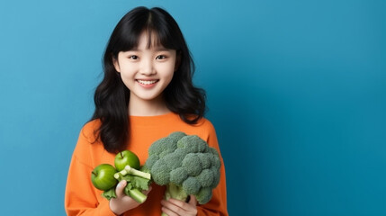 Wall Mural - Satisfied Korean Woman with Pleased Face Expression