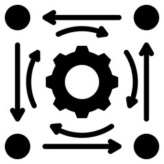 Poster - Strategic Alignment Glyph Icon