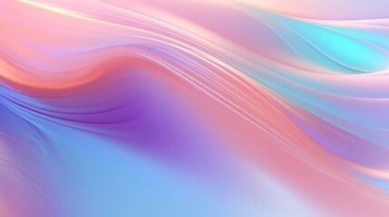 Sticker - Iridescent Waves of Abstract Silk Background or Webpage