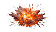 © Papugrat - explosion of fire isolated on transparent background cutout