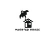 haunted house logo design