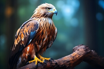 the way an eagle looks in a majestic posture. ai generated art