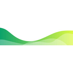 Wall Mural - Abstract Gradient Wave Footer