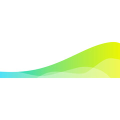 Wall Mural - Abstract Gradient Wave Footer