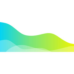 Wall Mural - Abstract Gradient Wave Footer