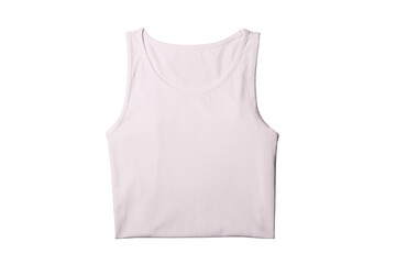 Sticker - Blank Pink Fold Tank Tops Template for Presentation Design