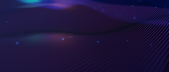 Poster - Abstract futuristic - technology with polygonal shapes on dark blue background. Design digital technology concept. 3d illustration.