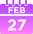 02-February - 27 Glyph Gradient Icon pictogram symbol visual illustration
