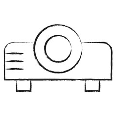 Poster - Hand drawn Projector icon