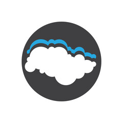 Cloud template logo design with a modern and creative concept. Logo for business, emblem, company and brand.