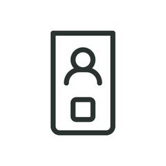 Poster - Biometric fingerprint lock isolated icon, biometric fingerprint reader vector icon with editable stroke