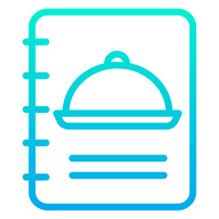 Outline Gradient Food Menu icon