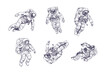 sketches of astronaut design