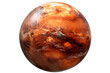 Scientific Visualization: Detailed Mars Isolated Transparent Background