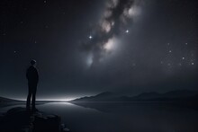 "Edgar Cayce In Cosmic Universe Exploration | Stunning 8K Photorealistic Image"