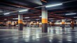 a well-lit and secure parking garage, emphasizing safety measures that protect vehicles and pedestrians alike